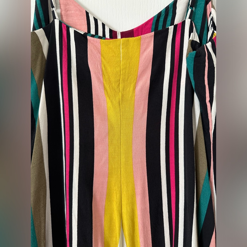 Express - Striped Spaghetti Strap Midi Dress - Size Small - Picture 7 of 7